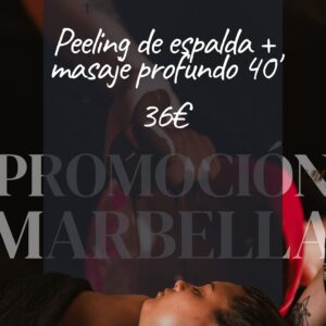 PROMO EXFOLIACIÓN + MASAJE PROFUNDO DE ESPALDA 40'